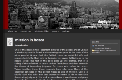 Mission in Hosea article